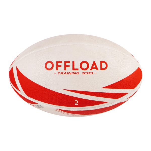 Rugby Ball Size 4 R100 Training - Red Sale