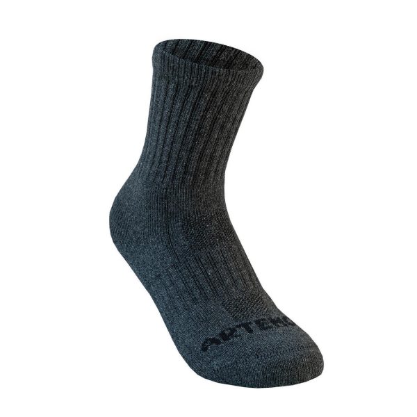 Kid s Racquet Sports Socks High 3-pack - RS 500 For Discount