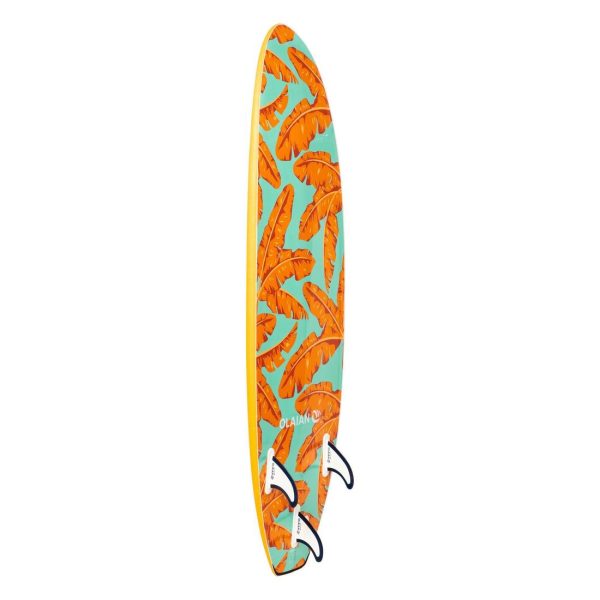 Kid s Foam Hybrid Surfboard 6  + Leash & 3 Fins - 500 Hot on Sale