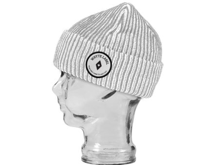 Whyte Label Static Beanie - Grey White Online