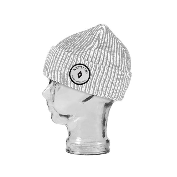 Whyte Label Static Beanie - Grey White Online