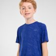 Kid s Running T-shirt Seamless - Kiprun Care Blue Indigo Supply