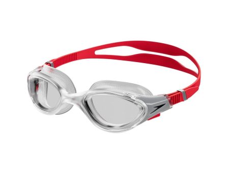 Speedo Biofuse 2.0 Polarised Lenses Adult Swimming Goggles - Red For Sale