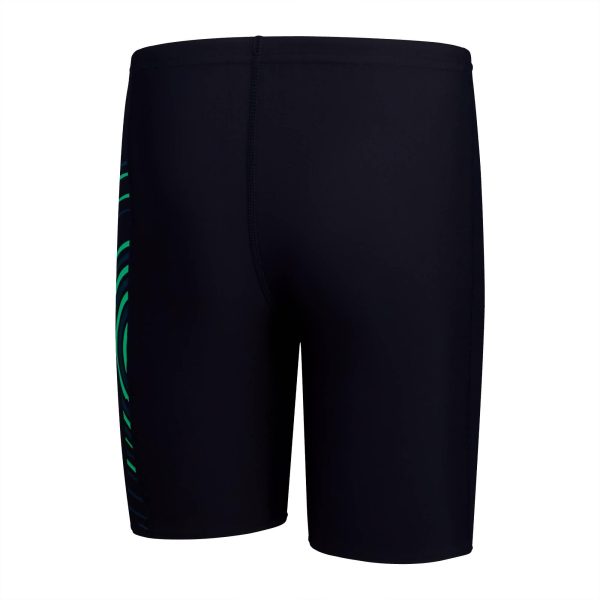 Speedo Boys Plastisol Placement Jammer - Navy Green Teal Online Sale