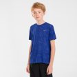 Kid s Running T-shirt Seamless - Kiprun Care Blue Indigo Supply