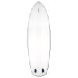 Inflatable Stand-up Paddle Board (Over 80kg) Compact 10ft - White Blue - 100 Supply