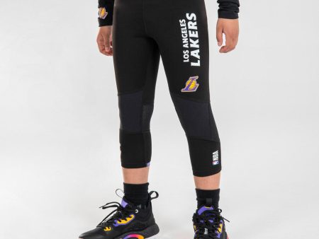 Kids  Basketball 3 4 Leggings 500 - NBA Los Angeles Lakers Black Online now