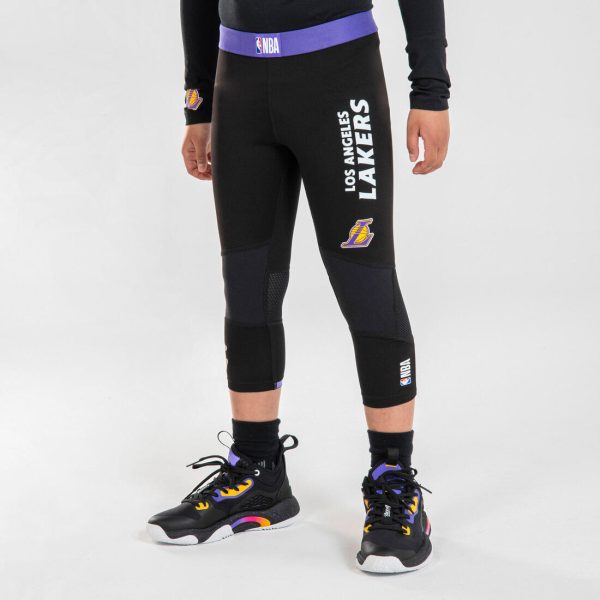 Kids  Basketball 3 4 Leggings 500 - NBA Los Angeles Lakers Black Online now