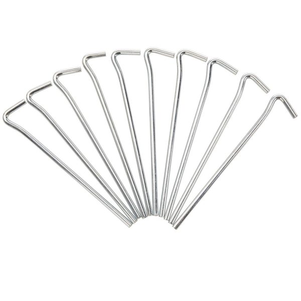 Steel Camping Tent Pegs 10-pack For Discount