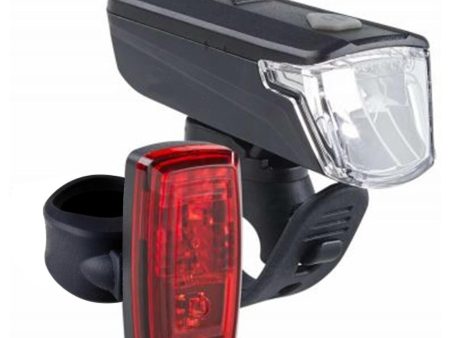 ST 110 Front and Rear Battery-Powered LED Bike Light Set For Discount