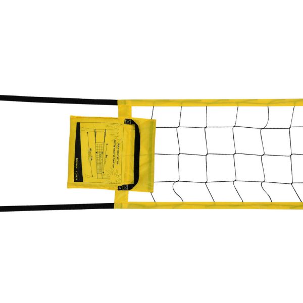 Volleyball & Beach Volleyball Net 4m - BV 100 Yellow Supply