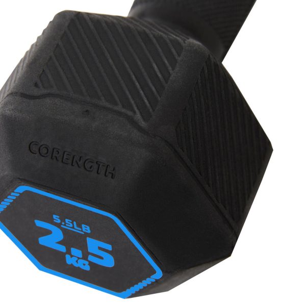 Weight Training & Cross Training Hex Dumbbell 2.5 kg - Black Online Sale