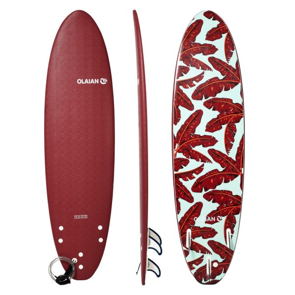 Foam Hybrid Surfboard 7  + Leash & 3 Fins - 500 Discount