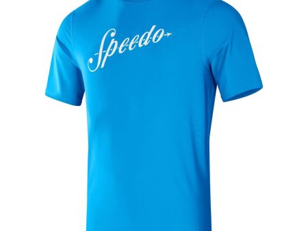 Speedo Men s Printed Swimsuit Swim Tee on Sale