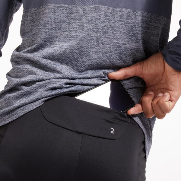 Kiprun Dry Men s Running Tights - Black Online Sale