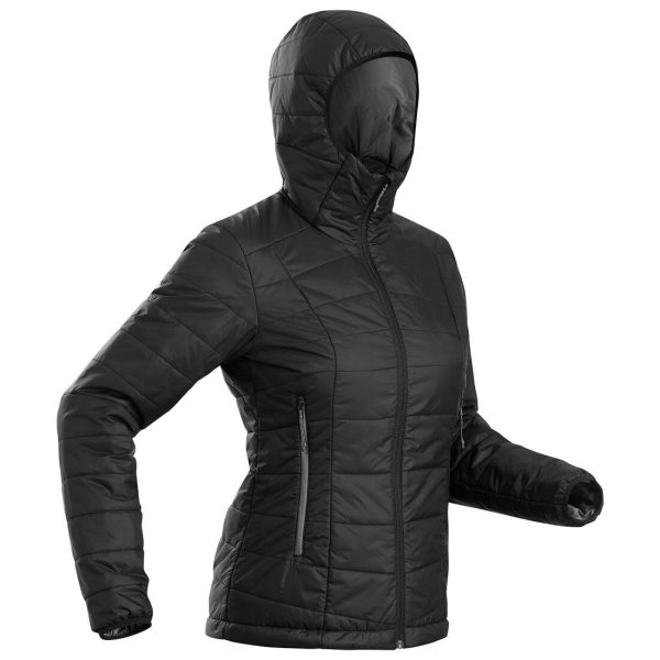 MT100 Women s Mountain Trekking Hooded Padded Jacket -5°C For Discount