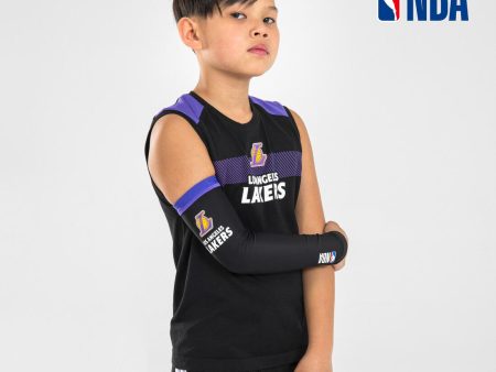 Kids  Sleeveless Basketball Base Layer Jersey UT500 NBA Los Angeles Lakers Black For Discount