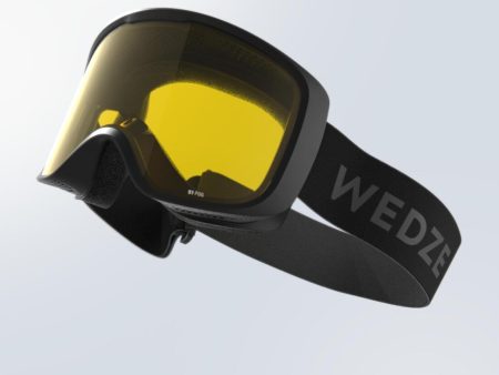 Wedze G 100 S1 Kids Adult Skiing & Snowboarding Goggles - Bad Weather - Black Hot on Sale