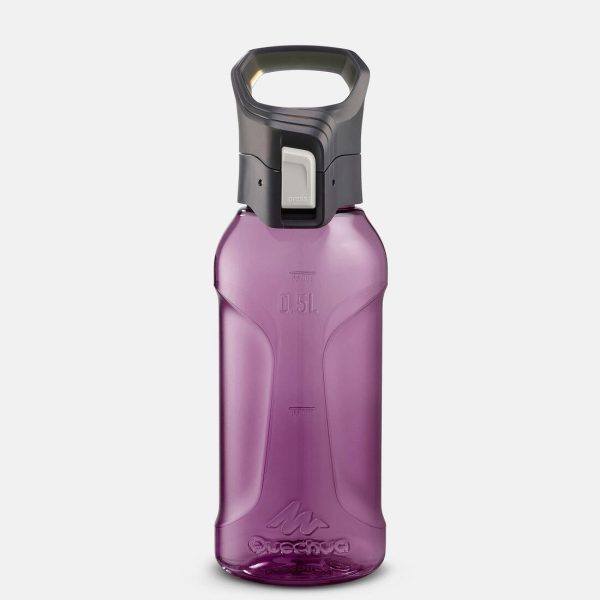 Hiking Flask Quick-open Cap Plastic (Tritan) 0.5 L - MH500 Purple Sale