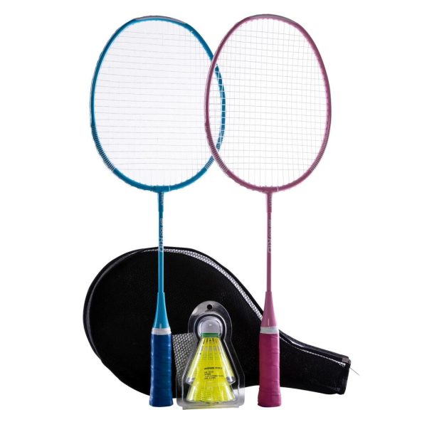 Kid Badminton Racquet Set Starter - Blue Pink For Cheap