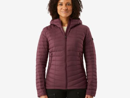 Women s Mountain Trekking Hooded Down Jacket - MT100 -5 °C Sale