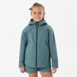 Kid s Hiking Jacket Waterproof Age 7-15 - MH500 Green For Sale