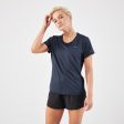 KIPRUN Run 500 Dry Women s Breathable Running T-shirt - Dark Blue Sale