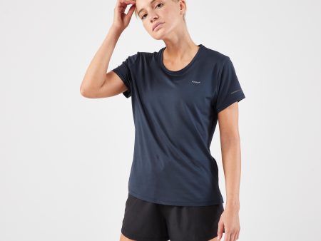 KIPRUN Run 500 Dry Women s Breathable Running T-shirt - Dark Blue Sale