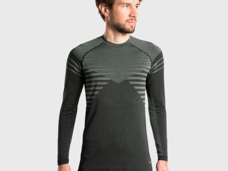 Men s Trail Running Long-Sleeved Seamless Jersey - Khaki Online