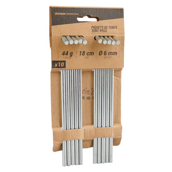 Steel Camping Tent Pegs 10-pack For Discount