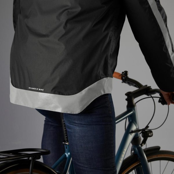 Btwin 540 Men s City Cycling Warm Jacket - Rainproof - Black Supply