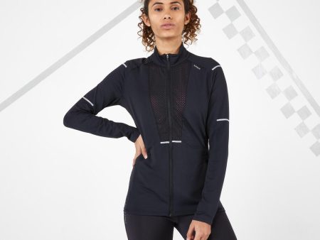 Kiprun Women s Running Breathable Jacket - Black Online Hot Sale