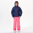 180 Extra Warm Girl s Padded Ski Jacket - Waterproof - Blue Online Sale