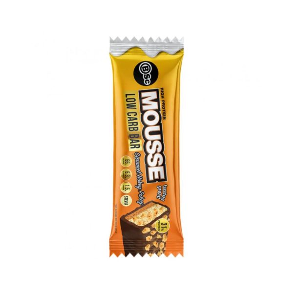 Body Science High Protein Mousse Bar 55g Caramel Hokey Pokey For Discount