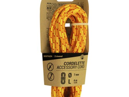 Climbing and Mountaineering Cordelette 7 mm x 4 m - Orange Supply