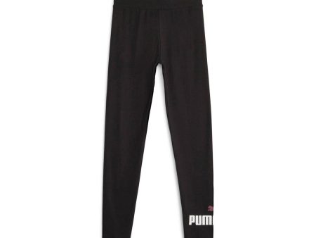 Puma ESS Logo Girl s Leggings - Black-Peach Supply