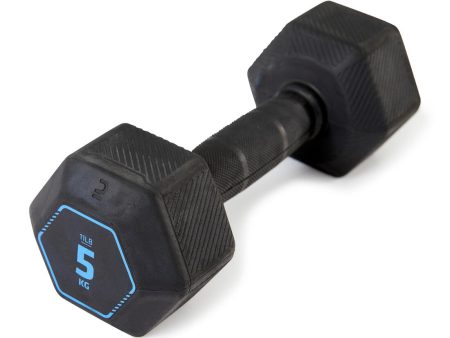 Weight Training & Cross Training Hex Dumbbell 5kg - Black Discount