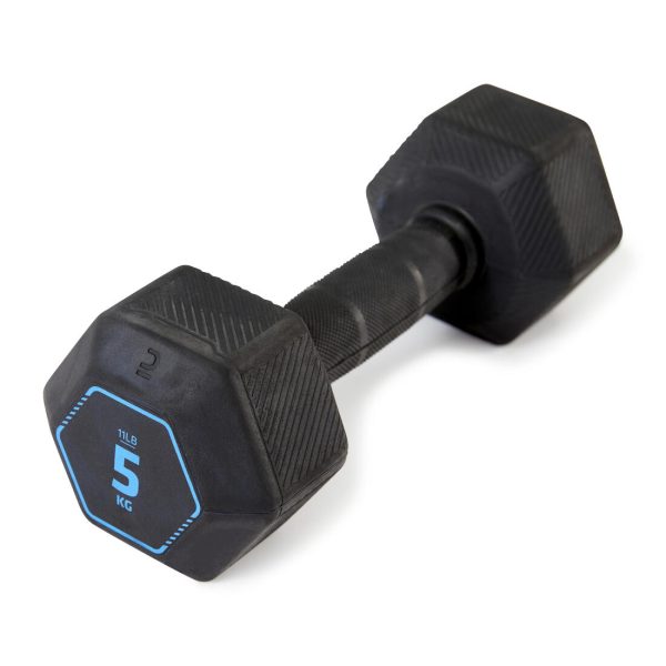 Weight Training & Cross Training Hex Dumbbell 5kg - Black Discount