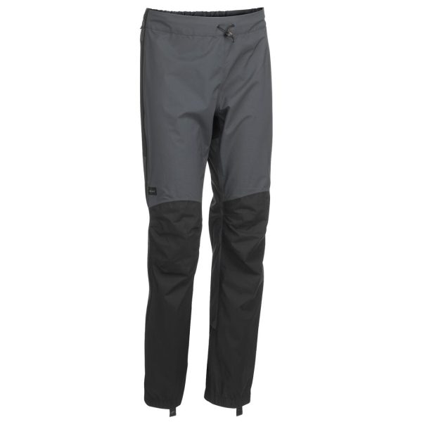 Men’s Mountain Trekking Overtrousers Waterproof - Trek 500 Dark Grey For Cheap