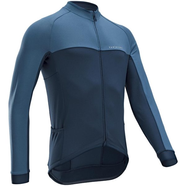 RC100 Men s Mid-Season Road Cycling Jersey - Long-Sleeved - Slate Hot on Sale