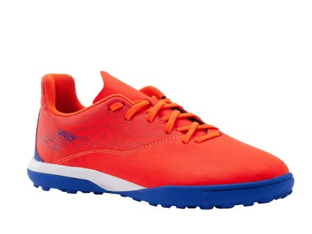 Kipsta Viralto I TF Kid s Soccer Boots - Turf - Laced - Orange Blue Sale