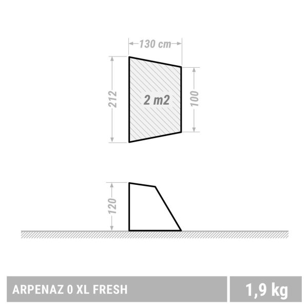 Arpenaz 0 XL Fresh Waterproof Shelter Sale