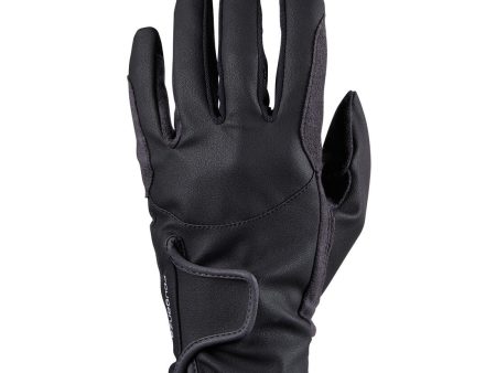 500 Children s Horse Riding Gloves - Black Grey Fashion