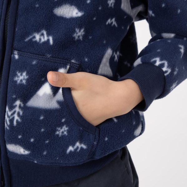 Kid s Fleece Jacket - MH150 Navy Sale