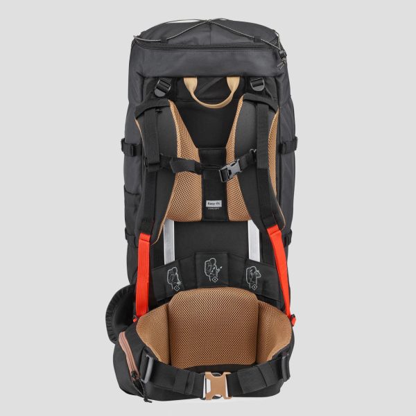 Mountain Trekking Rucksack 50L - Trek 100 Easyfit Discount