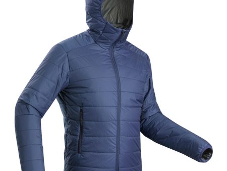 Men s Trekking Padded Jacket w  Hood Synthetic - Trek 100 Cheap