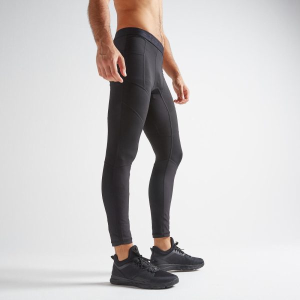 Men s Fitness Cardio Training Leggings 500 - Black Online Hot Sale