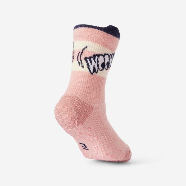 Kids  Non-Slip Mid-High Socks 600 with Pattern Discount