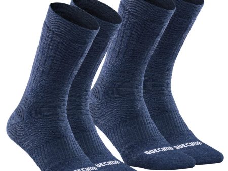 Hiking Socks Mid Warm 2-pack - SH100 Online Hot Sale