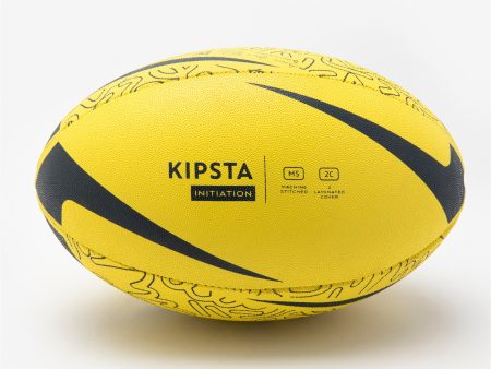 Kids  Beginner Size 3 Rugby Ball R100 - Yellow For Sale